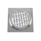 100x100mm Square Chrome Brass Floor Waste Shower Grate Drain Outlet 80mm - NZHomeware