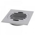 100x100mm Square Chrome Brass Floor Waste Shower Grate Drain Outlet 80mm - NZHomeware