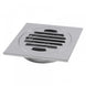 100x100mm Square Chrome Brass Floor Waste Shower Grate Drain Outlet 80mm - NZHomeware