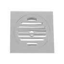 100x100mm Square Chrome Brass Floor Waste Shower Grate Drain Outlet 80mm - NZHomeware