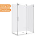 1170*770*2000mm Chrome Frameless Sliding Door Rectangle Shower Box - NZHomeware