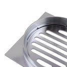 110x110mm Square Chrome Brass Floor Waste Shower Grate Drain Outlet 100mm - NZHomeware