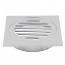 110x110mm Square Chrome Brass Floor Waste Shower Grate Drain Outlet 100mm - NZHomeware
