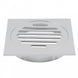 110x110mm Square Chrome Brass Floor Waste Shower Grate Drain Outlet 100mm - NZHomeware