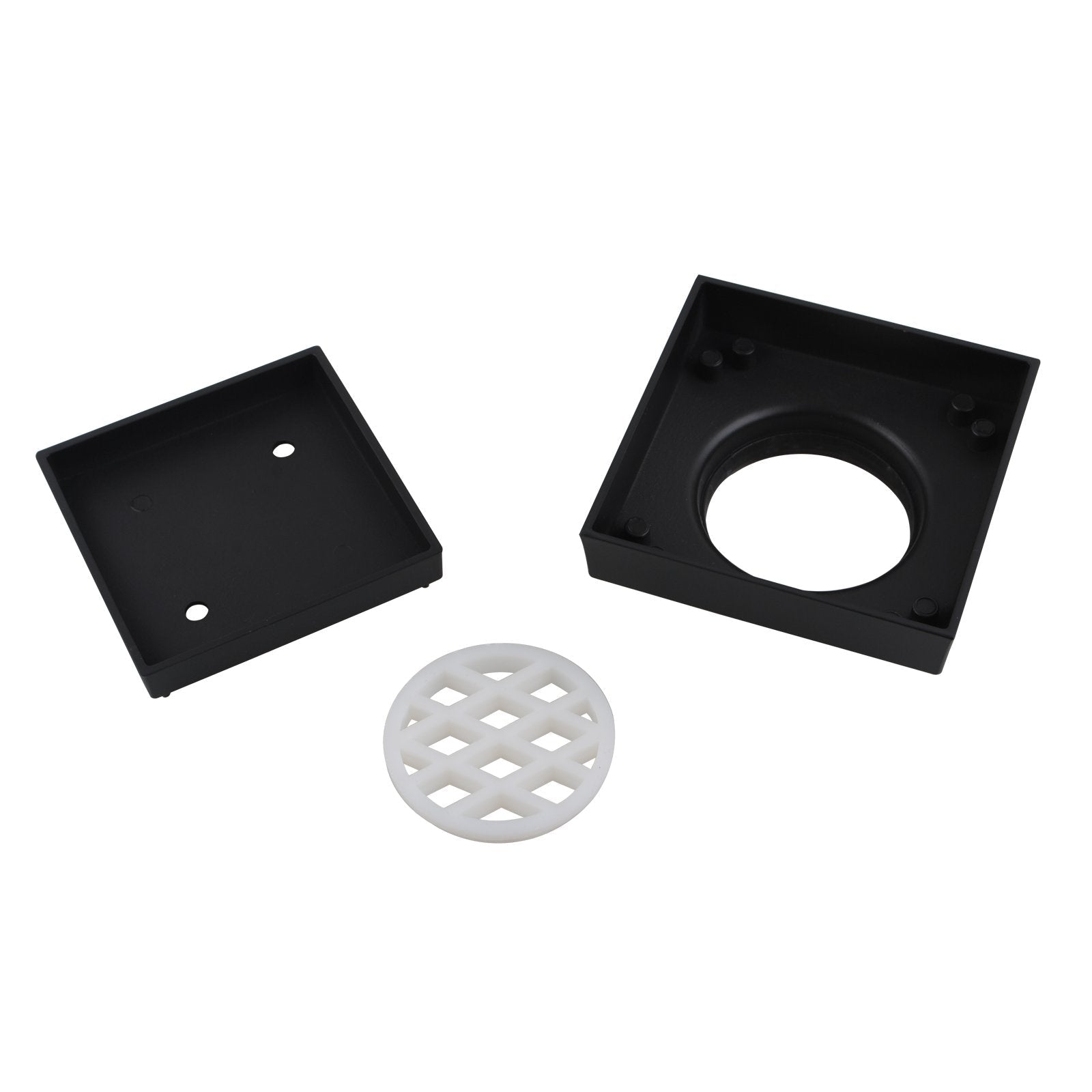 115mm Brass Black Smart Tile Insert Square Floor Waste 90mm Outlet ...