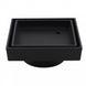 115mm Brass Black Smart Tile Insert Square Floor Waste 90mm Outlet - NZHomeware