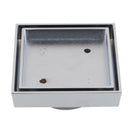 115x115mm Chrome Smart Tile Insert Floor Waste Brass Drain - NZHomeware