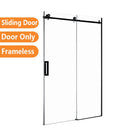 1170*1950mm Black Frameless Shower Door Only - NZHomeware