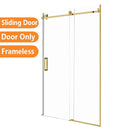 1170*1950mm Brushed Gold Frameless Shower Door Only - NZHomeware