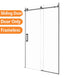 1170*1950mm Gunmetal Grey Frameless Shower Door Only - NZHomeware