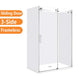 1170*770*1950mm 3 Sides Chrome Frameless Sliding Door Rectangle Shower Box - NZHomeware