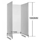 1170*770*1950mm 3 Sides Chrome Frameless Sliding Door Rectangle Shower Box - NZHomeware