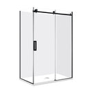 1170*770*1950mm Black Frameless Sliding Door Rectangle Shower Box - NZHomeware