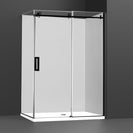 1170*770*1950mm Black Frameless Sliding Door Rectangle Shower Box - NZHomeware