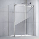 1170*770*1950mm Chrome Frameless Shower Door & Return Panel - NZHomeware