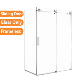 1170*770*1950mm Chrome Frameless Shower Door & Return Panel - NZHomeware