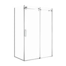 1170*770*1950mm Chrome Frameless Shower Door & Return Panel - NZHomeware