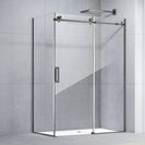 1170*770*1950mm Gunmetal Grey Frameless Shower Door & Return Panel - NZHomeware