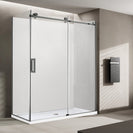 1170*770*1950mm Gunmetal Grey Frameless Sliding Door Rectangle Shower Box - NZHomeware