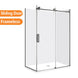 1170*770*1950mm Gunmetal Grey Frameless Sliding Door Rectangle Shower Box - NZHomeware