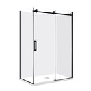 1170*870*1950mm Black Frameless Sliding Door Rectangle Shower Box - NZHomeware