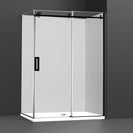 1170*870*1950mm Black Frameless Sliding Door Rectangle Shower Box - NZHomeware