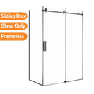 1170*870*1950mm Gunmetal Grey Frameless Shower Door & Return Panel - NZHomeware