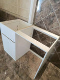 1200MM White Laundry Tub - Plywood Cabinet&Marble Bench with Sink - NZHomeware