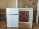 1200MM White Laundry Tub - Plywood Cabinet&Marble Bench with Sink - NZHomeware