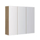 1200x150x750mm Plywood 3 - Door Light Oak Mirror Cabinet - NZHomeware