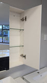 1200x150x750mm Plywood 3 - Door White Mirror Cabinet - NZHomeware