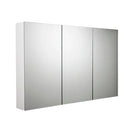 1200x150x750mm Plywood 3 - Door White Mirror Cabinet - NZHomeware