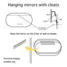 1200x600mm Backlit Led Mirror Oblong Racetrack Motion Sensor Demister Touch Sensor Switch - NZHomeware