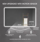 1200x750mm Rectangle LED Mirror with Motion Sensor Auto On Demister Touch Sensor Switch - NZHomeware