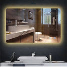 1200x750mm Rectangle LED Mirror with Motion Sensor Demister Backlit Touch Switch 3 Colours Lighting Frameless - NZHomeware