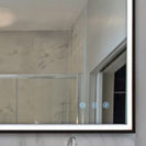 1200x750x40mm Rectangle LED Mirror with Motion Sensor Auto On Demister Touch Sensor Switch Wall Mounted Horizontal - NZHomeware