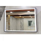 1200x750x40mm Rectangle LED Mirror with Motion Sensor Auto On Demister Touch Sensor Switch Wall Mounted Horizontal - NZHomeware