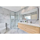 1200x750x40mm Rectangle LED Mirror with Motion Sensor Auto On Demister Touch Sensor Switch Wall Mounted Horizontal - NZHomeware
