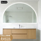 1200x850mm Backlit Arch Led Mirror With Motion Sensor Demister Touch Sensor Switch - NZHomeware