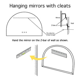 1200x850mm Backlit Arch Led Mirror With Motion Sensor Demister Touch Sensor Switch - NZHomeware