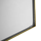 1200x850mm Backlit Brushed Yellow Gold Frame Arched LED Wall Mirror Demister - NZHomeware