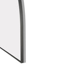 1200x850mm Backlit Gunmetal Grey Frame Arched LED Wall Mirror Demister Function - NZHomeware