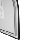 1200x850mm Backlit Gunmetal Grey Frame Arched LED Wall Mirror Demister Function - NZHomeware