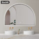 1200x850mm Backlit Gunmetal Grey Frame Arched LED Wall Mirror Demister Function - NZHomeware