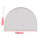 1200x850mm Backlit Gunmetal Grey Frame Arched LED Wall Mirror Demister Function - NZHomeware