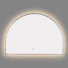 1200x850mm Backlit Gunmetal Grey Frame Arched LED Wall Mirror Demister Function - NZHomeware