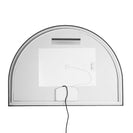 1200x850mm Backlit Gunmetal Grey Frame Arched LED Wall Mirror Demister Function - NZHomeware
