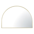 1200x850x20mm Gold Aluminum Framed Half Circle Mirror Decorative Wall Mirror Arc Mirror - NZHomeware