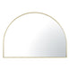 1200x850x20mm Gold Aluminum Framed Half Circle Mirror Decorative Wall Mirror Arc Mirror - NZHomeware