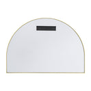 1200x850x20mm Gold Aluminum Framed Half Circle Mirror Decorative Wall Mirror Arc Mirror - NZHomeware